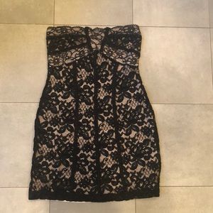 Miss Ferriday Black Lace Mini Dress